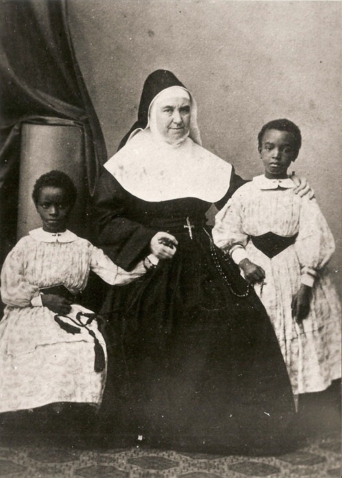 Madre Rossello con due morette  nel 1856